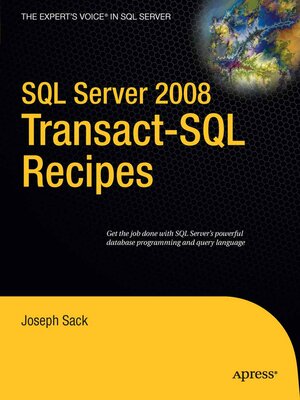 cover image of SQL Server 2008 Transact-SQL Recipes